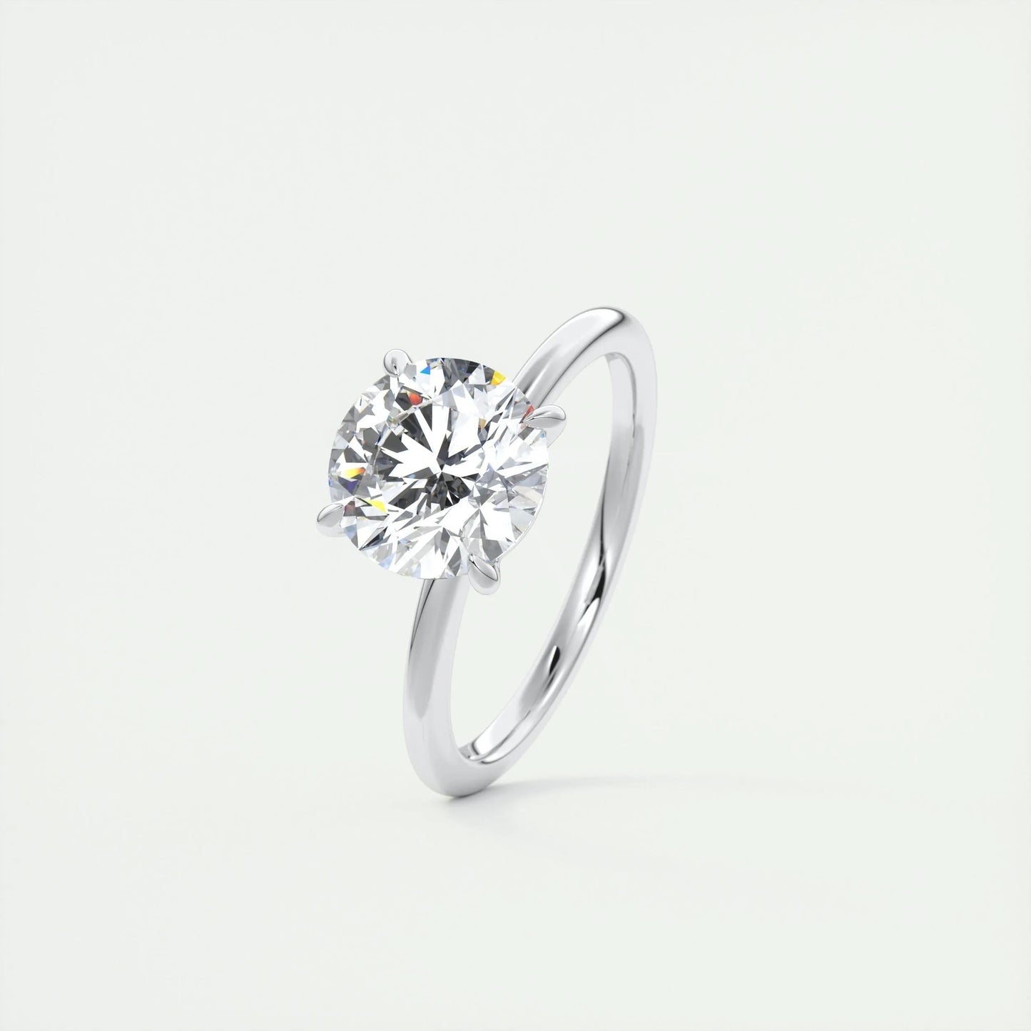 
                  
                    2.0 CT Round Cut Solitaire Moissanite Engagement Ring 4
                  
                