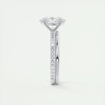1.91 CT Oval Cut Pave Moissanite Engagement Ring 6