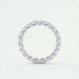 3.15 TCW Oval Cut Shared Prong Moissanite Bridal Wedding Band 6