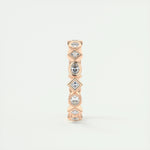 0.72 Oval & Princess Cut Alternative Moissanite Bridal Wedding Band 12