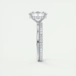 1.91 CT Oval Hidden Halo Moissanite Engagement Ring 5