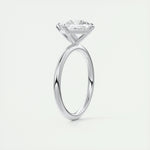 2.08 CT Princess Cut Solitaire Moissanite Engagement Ring 6