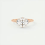 1.91 CT Oval Hidden Halo Moissanite Engagement Ring 14