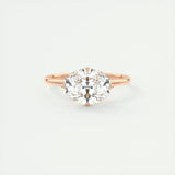 1.91 CT Oval Hidden Halo Moissanite Engagement Ring 14