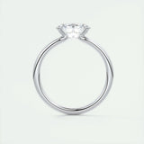 1.91 CT Oval Cut Solitaire Moissanite Engagement Ring 7