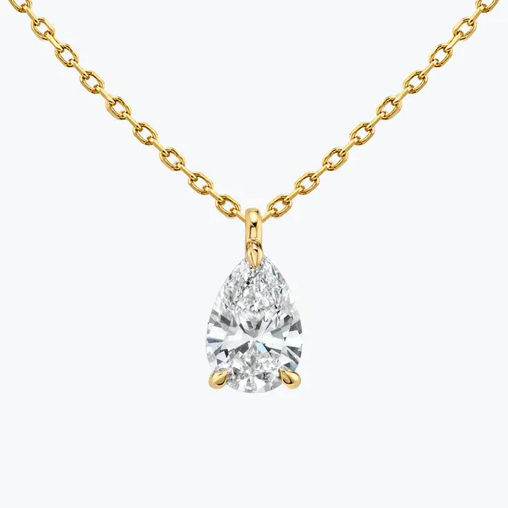 
                  
                    0.25-1.0ct Pear Cut Solitaire Moissanite Diamond Necklace
                  
                