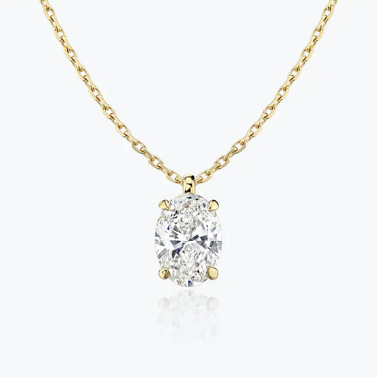 
                  
                    0.25-1.0ct Oval Cut Solitaire Moissanite Diamond Necklace 2
                  
                