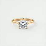 2.15 CT Cushion Cut Solitaire Moissanite Engagement Ring 15