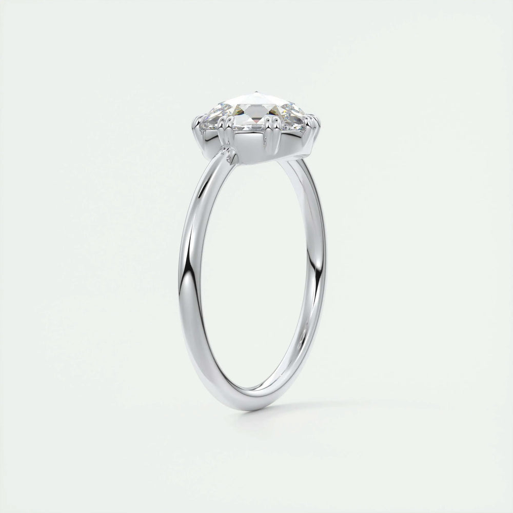
                  
                    1.47 CT Round Rose Cut  Solitaire Double Prong Moissanite Engagement Ring
                  
                