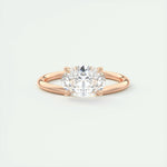 1.91 CT Oval Cut Solitaire Moissanite Engagement Ring 15