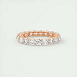 2.10 TCW Round Cut Full Eternity Moissanite Bridal Wedding Band 12