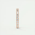 0.84 Round Cut Shared Prong Moissanite Bridal Wedding Band 14