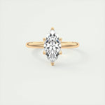 1.98 CT Marquise Cut Solitaire Moissanite Engagement Ring 15