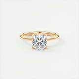 1.49 CT Cushion Cut Solitaire Moissanite Engagement Ring 15