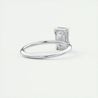 1.91 CT Emerald Cut Solitaire Moissanite Engagement Ring 4