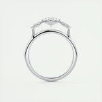 1.91 CT Oval Cut Bezel 3 Stone Moissanite Engagement Ring 8