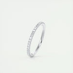 0.36 Round Cut Full Eternity Moissanite Bridal Wedding Band 2