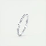 0.36 Round Cut Full Eternity Moissanite Bridal Wedding Band 2