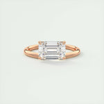 1.91 CT Emerald Cut Solitaire Moissanite Engagement Ring 15