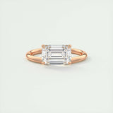 1.91 CT Emerald Cut Solitaire Moissanite Engagement Ring 15