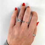 2.0 CT Round Cut Pave Moissanite Engagement Ring 22