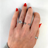 2.0 CT Round Cut Pave Moissanite Engagement Ring 22