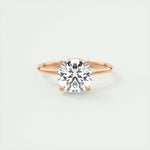 2.0 CT Round Hidden Halo Moissanite Engagement Ring 15
