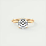 2.0 CT Round Cut Solitaire Moissanite Engagement Ring 15