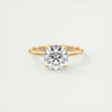 2.0 CT Round Cut Solitaire Moissanite Engagement Ring 15