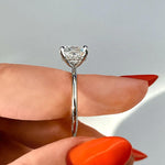 2.15 CT Cushion Hidden Halo Moissanite Engagement Ring 22