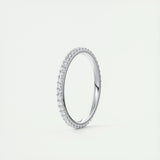 0.36 Round Cut Full Eternity Moissanite Bridal Wedding Band 3