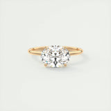 1.91 CT Oval Cut Solitaire Moissanite Engagement Ring 16