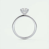 2.15 CT Cushion Cut Solitaire Moissanite Engagement Ring 7