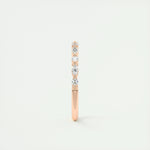 0.32 Marquise & Round Alternative Moissanite Wedding Band 8