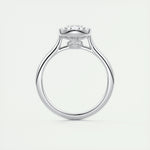1.91 CT Oval Solitaire Bezel Moissanite Engagement Ring 8