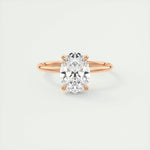 1.91 CT Oval Hidden Halo Moissanite Engagement Ring 16