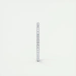 0.36 Round Cut Full Eternity Moissanite Bridal Wedding Band 4