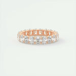 3.15 TCW Oval Cut Shared Prong Moissanite Bridal Wedding Band 12