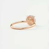 2.0 CT Round Hidden Halo Moissanite Engagement Ring 17