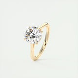 2.0 CT Round Cut Solitaire Moissanite Engagement Ring 11