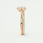 1.35 CT Round Cut Solitaire Moissanite Engagement Ring 21