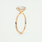 2.03 CT Asscher Cut Solitaire Moissanite Engagement Ring 20