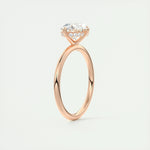 1.91 CT Oval Hidden Halo Moissanite Engagement Ring 19