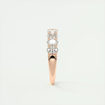 1.35 Oval Cut Shared Prongs Moissanite Bridal Wedding Band 10