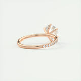 2.0 CT Round Cut Pave Moissanite Engagement Ring 17