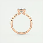 2.0 CT Round Cut Half Bezel Solitaire Moissanite Engagement Ring 21