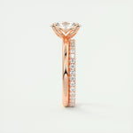 1.91 CT Oval Cut Solitaire Moissanite Engagement Ring 19