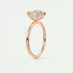 2.0 CT Round Hidden Halo Moissanite Engagement Ring 20