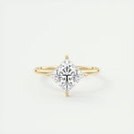 2.08 CT Princess Cut Solitaire Moissanite Engagement Ring 8