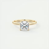 1.49 CT Cushion Cut Solitaire Moissanite Engagement Ring 8